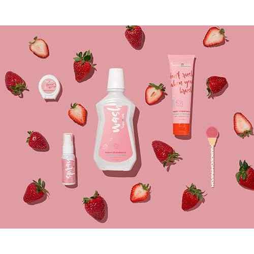 SuperMouth¢ç Single Scoop Tongue Scraper for Toddlers & Kids Ages 2-5 ? Dual-Sided Brush & Scraper Removes Odor-Causing Buildup, Fights Bad Breath, Gentle Easy-Grip Design, 3 Scents, Early Oral Care