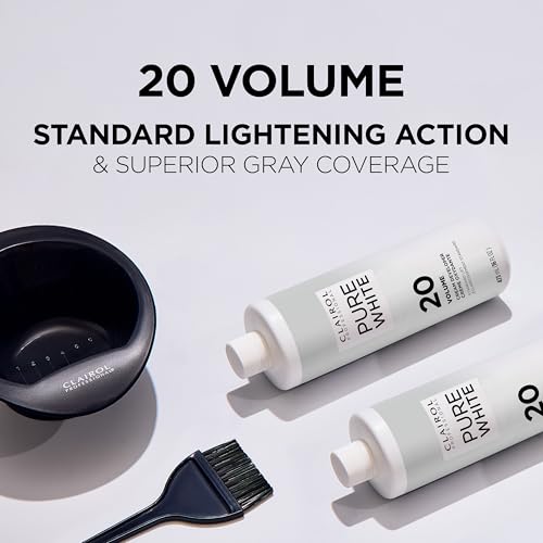 Clairol Professional Pure White 20 Volume Hair Developers for Lightening & Gray Coverage