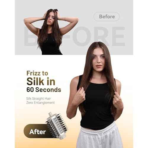 6 in 1 Air Wrap Hair Styler Dryer Brush Multi-Styler - High Speed Hair Styling Tools with No Heat Damage - Auto Airwrap Curler as A Gift for Fast Drying Curling Smoothing Volumizing Frizz-Free