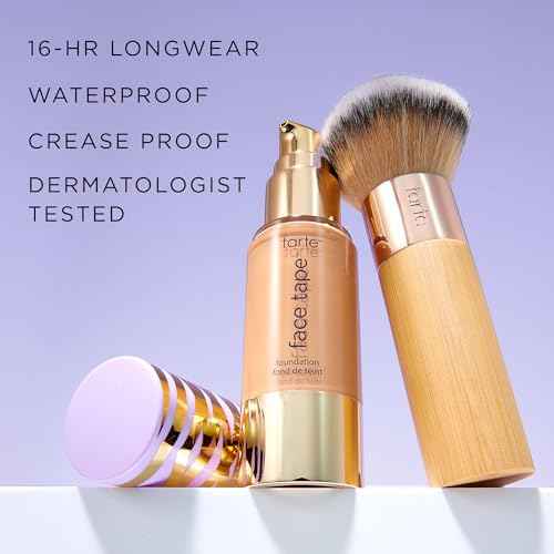 tarte face tape foundation ? Full-Coverage Matte Finish Foundation with Snow Mushroom & Hyaluronic Acid for Hydration, Waterproof, Vegan & Cruelty-Free