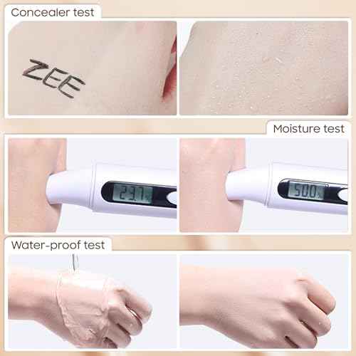 Air Cushion CC Cream Foundation - Mushroom Head BB Creams, Long Lasting Concealing Brightening, Moisturizer Face Cream,Facial Skin Care Makeup For All Skin Types (Natural)