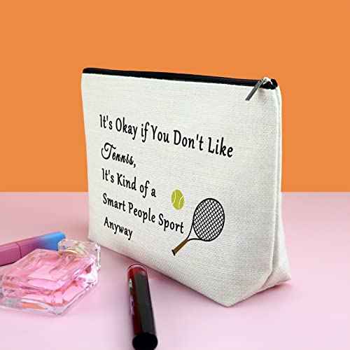 Funny Tennis Lover Gift Makeup Bag Tennis Player Gift Cosmetic Bag Tennis Bag Inspirational Gift For Tennis Player Tennis Gifts For Her Graduation Gift For Tennis Girl Cosmetic Pouch Christmas Gift
