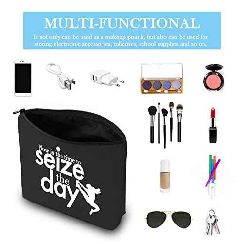 GJTIM TV Show Inspired Now is The Time to Seize The Day Musical Theatre Makeup Cosmetic Bag(Seize The Day Black)