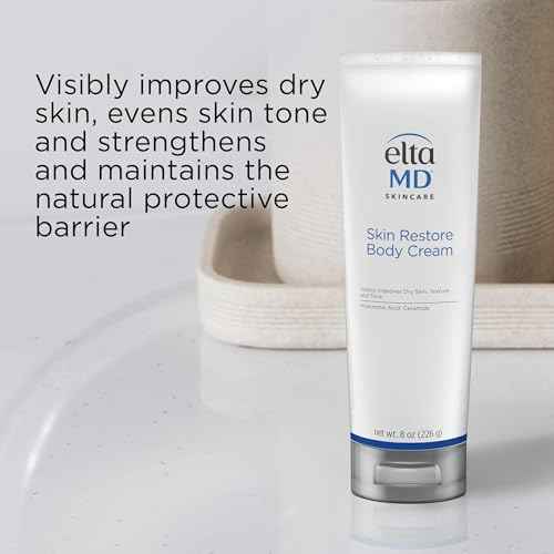 EltaMD Skin Restore Body Cream, Fragrance-Free Lotion for Women with Hyaluronic Acid and Niacinamide, Body Moisturizer, 8 oz Tube