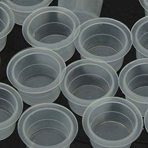 Tattoo Ink Caps Cups,Tattoo Ink Cups Caps 1000pcs #15 Large Size Pigment Caps Microblading Ink Cups for Tattoo Pigment Ink Tattoo Machine Kits Supplies (1000 L)