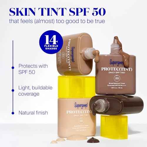 Supergoop! Protec(tint) Daily Skin Tint SPF 50 - 24N - Light, Buildable Coverage for Immediately Smooth, Even-Looking Skin - Natural Finish