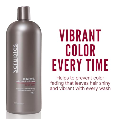 Scruples Color Renewal Gentle Shampoo - Maintain Hair Health Without Stripping Color - Established, Trusted Formulas for Ultimate Hair Shine, 33.8 oz (Pack of 2)