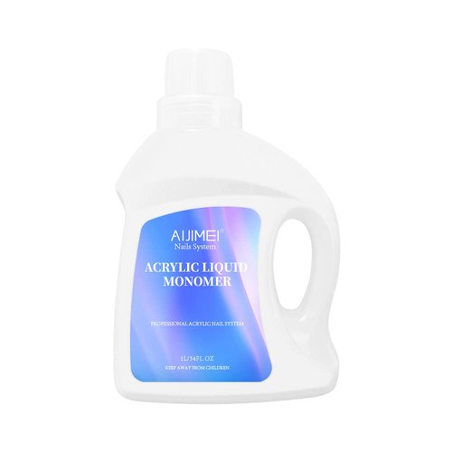 AIJIMEI Acrylic Monomer Acrylic Liquid Acrylic Liquid Monomer For Acrylic Powder Acrylic Nail Liquid Monomer For Acrylic Nails Acrylic For Nails Powders & Liquids Acrylic Nail Powder (34 FL.OZ/1L)