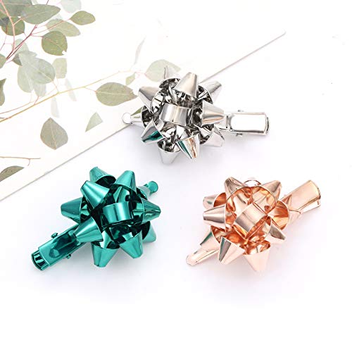 NVENF 6PCS Hair Clips for Women - Festive Holiday Hairpins & Bow Hair Clip Accessories for Christmas Outfits & Party Gifts (StyleA)