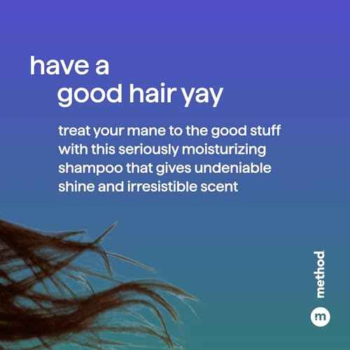 Method Moisturizing Shampoo, Simply Nourish with Shea Butter, Coconut, and Rice Milk Scent Notes, Paraben and Sulfate Free, 14 oz (Pack of 1)