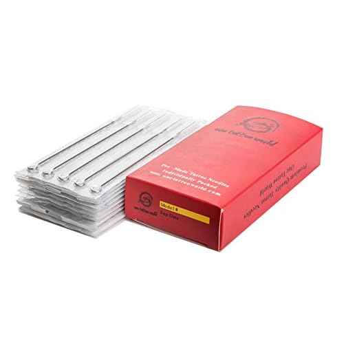 One Tattoo World 50pcs 7M1 Disposable Sterile Tattoo Needles 5 Mag Magnum OTW-50-5M1