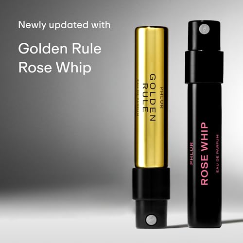 PHLUR Fragrance Discovery Set (2025) - 8pc Perfume Sample Set ft. New Releases Vanilla Skin, Rose Whip & Golden Rule - 2mL Mini Perfume Fine Fragrance Samples (8 x 2mL)