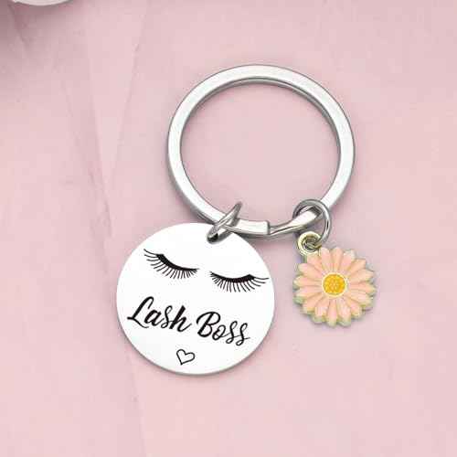 Lashes Girl Gift Makeup Artist Keyring Esthetician Appreciation Gift Cosmetologist Jewelry