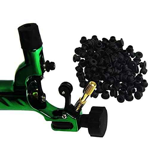 Tattoo Grommets,300Pcs Disposable Rubber Soft Silicone Needle Grommets Nipples for Tattoo Machine Needles Armature Bar Supply Supplies