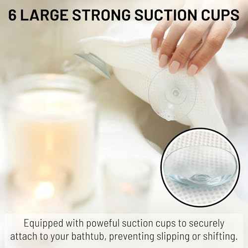 Sierra Concepts Bath Pillow Spa Bathtub Ergonomic for Tub, Neck, Head, Shoulder Pillows Support Cushion Headrest - Luxury Soft 3D Mesh + Strong Grip Suction Cups Soaking Large, Paradise
