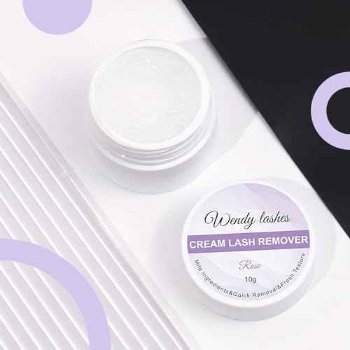 Lash Remover for Lash Extensions Low Irritation 10g Cream Glue-Remover Professional Fast Sensitive Skin Dissolution Lash Extension Remover By WENDY LASHES£¨Rose,10g£©