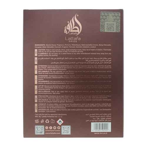 Lattafa Pride Vintage Radio for Unisex Eau de Parfum Spray, 3.4 Ounce / 100 ml