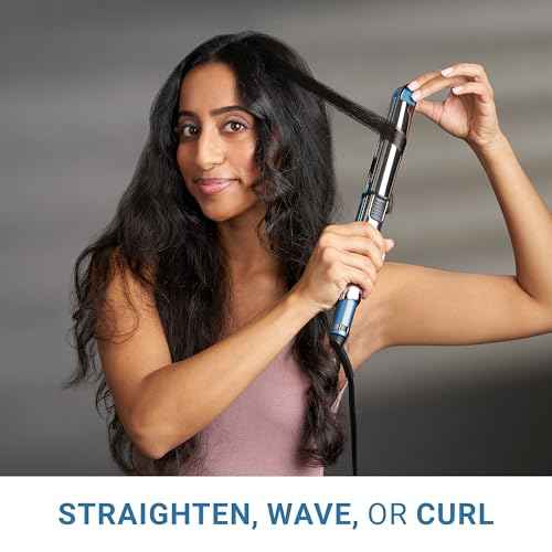 Nano Titanium Prima Ionic Hair Straightener ? Professional Flat Iron & Curling Iron in One for Stylists, Pro Styling Hair Tool