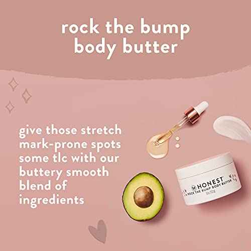 The Honest Company Honest Mama Body and Belly Bump Love Bundle Moisturizing Plant Based Oil and Stretch Mark Butter Cream