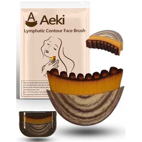 Aeki Lymphatic Contour Face Brush,Aeki Facial Massage Brush,Aeki Lymphatic Face Brush.Ergonomic face Tool Relieve Fatigue (1PCS)