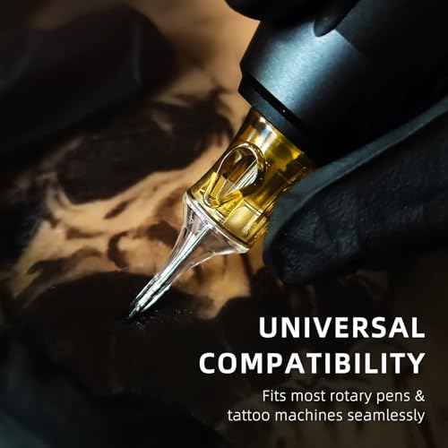 20Pcs 1205RL Tattoo Needles Standard #12 5 Round Liner Size Tattoo Cartridge Needle Pro Disposable Cartridges Sterilization and Safety for Tattoo Pen Gun Cartridge Machine