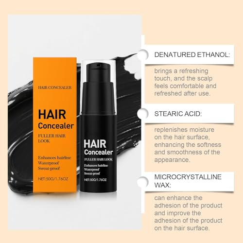Lefron Hair Concealer, Lefron Magic Hair Concealer 2.0, Scalp Concealer for Fuller, Natural-Looking Hair, for Thinning Hair Men Women (1pcs)
