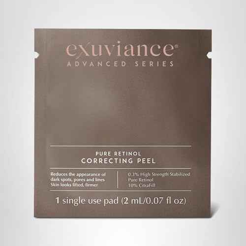EXUVIANCE Pure Retinol Correcting Peel Weekly At-Home Chemical Peel For Dark Spots, 6 ct.