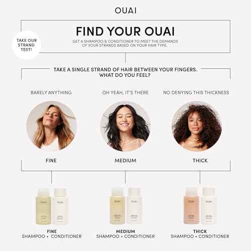 OUAI Fine to Medium Hair Treatment Masque - Hydrating Hair Mask to Help Repair Strands & Increase Shine - With Shea Butter, Keratin and Panthenol - Paraben, Phthalate & Sulfate Free (8 Fl Oz)