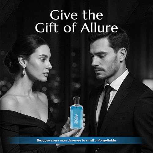 PB ParfumsBelcam Blue Depths Eau de Toilette Fragrance Spray - 2.5 Fl Oz. Fresh Aquatic Cologne for Men with Crisp Citrus, Warm Musk & Amber Scent, Crafted with Premium Oils for Day & Night Use