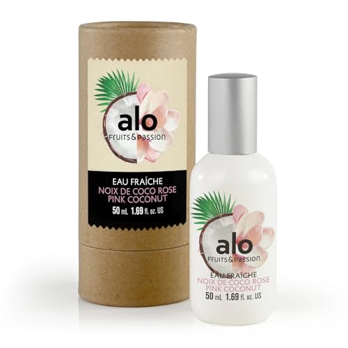 Cucina Fruits & Passion Alo Pink Coconut Eau Fraiche light, airy fresh spray perfume in warm weather 50 ml/ 1.69 fl.oz