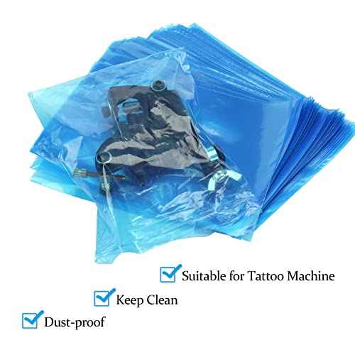 100pcs Plastic Cartridge Tattoo Machine Bags Covers Disposable Tattoo Grip Sleeves Tattoo Supplies Bags for Tattoo Coil Machine