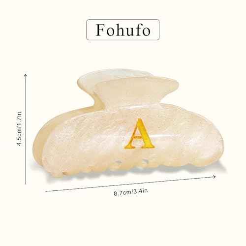 Initial Cute Hair Clips - Letter Elegant Hair Claw Clips, Fashion Glitter Claw Clips Durable Hair Clips, Wedding Gift, Bridesmaid Gifts, Birthday Gifts, Christmas Gift, Letter A