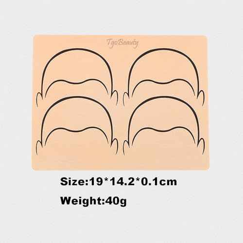 3pieces Single Side Silicone Scalp Microblading Practice Skin Bald Head Tattoo Practice Skin for SMP Scalp Micropigmentation Practice (Front Face-Pink Skin)
