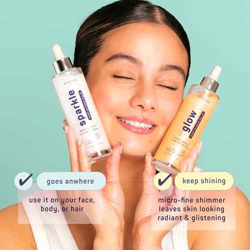 SpaLife Beauty Sparkle & Glow Body Oil Bundle ? Dry Oil Duo with Subtle & Noticeable Shimmer ? Mango & Freesia Scents ?Hydrating, Lightweight Moisture