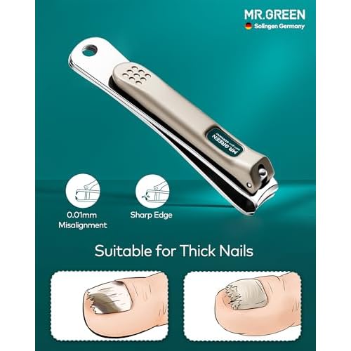 Manicure Set, Pedicure Sets, Nail Clipper Sets, Stainless Steel Professional Nail Cutter Kits with Travel Case (12 Count)