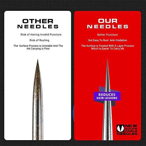 CNC Tattoo Cartridges Needles with Membrane 5Pcs Disposable Tattoo Needles Mixed Sizes 1003RL,1209RS,1215RM,1209RL,1007RLT EN04-SYZ