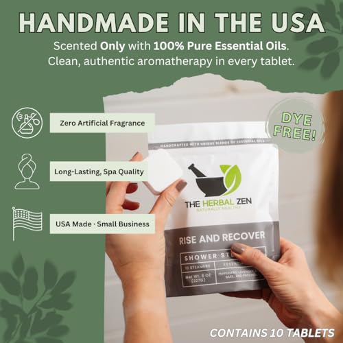 Aromatherapy Shower Steamers with Essential Oils, Made in The USA Shower Bombs, Shower Bomb Aromatherapy, Relaxing Gifts for Women, Spa Day Gifts, Birthday Gifts, Shower Bath Bombs