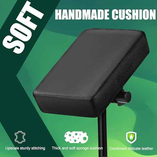 Adjustable Tattoo Arm Rest Support Stand, Black Padded Armrest with Heavy Duty Base