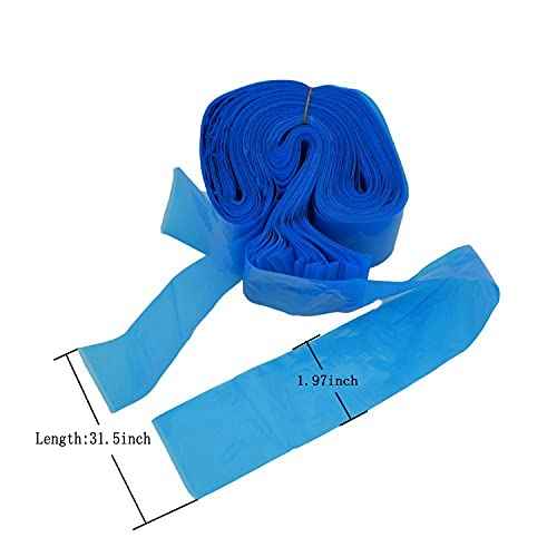 Tattoo Clip Cord Covers,One Box of 100PCS Plastic Blue Tattoo Clip Cord Sleeves,Tattoo Clip Cord Covers for Tattoo machine Wires Supply (Blue)