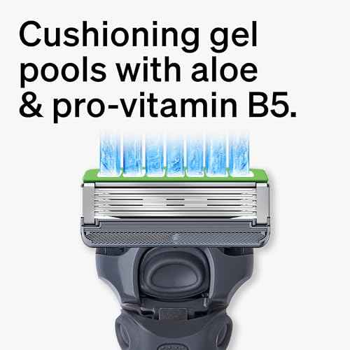 Schick Hydro Sensitive Razor Refills, 12ct | 5 Blade Razor for Men, Shaving Blades, 12 Refills