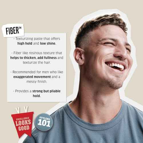 American Crew Men's Hair Fiber, Like Hair Gel with High Hold & Low Shine, 3 oz