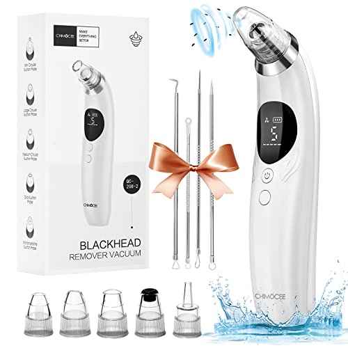 Blackhead Remover Pore Vacuum, Upgraded Black Head Remover for Face, Electric Acne Comedone Whitehead Extractor Tools-5 Suction Power, 5 Probes, USB Rechargeable Pimple Popper Tool Kit