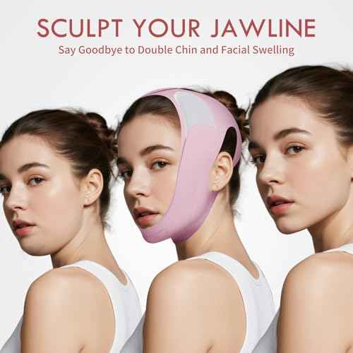 Double Chin Reducer for Jawline Shaper, Comfortable V Line Lifting Mask for Face Lifting and Firming, Chin Strap for Sleeping Prevent Sagging,1pcs