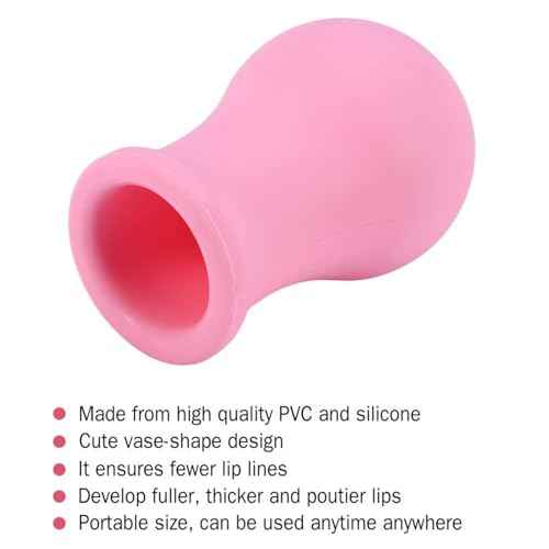 Lip Plumping Device, Soft Silicone Lips Enhancer Plumper Tool, Portable Lip Plumper Enhancer Device Makes Your Lip Looks More Full
