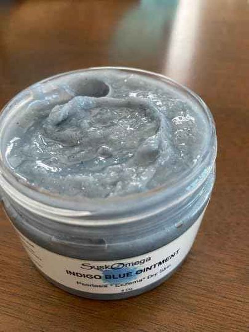 Indigo Blue Ointment 8oz, Psoriasis, Eczema, Diaper Rash, Suskomega