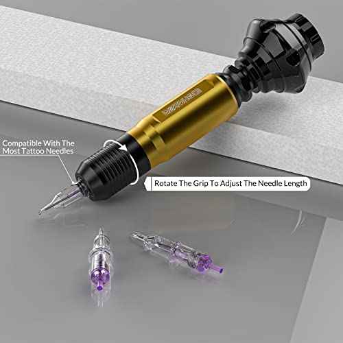 Wireless Tattoo Kit, Tattoo Machine Kit Tattoo Pen Kit Tattoo Gun Kit with Tattoo Battery Rotary Tattoo Machine Tattoo Kit for Beginners (WTK178)