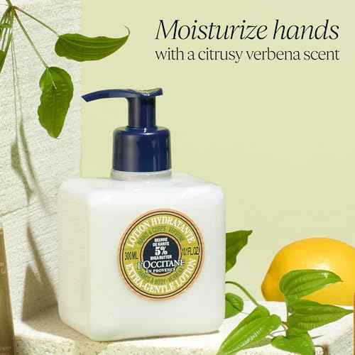 L¡¯OCCITANE Shea Butter Extra-Gentle Moisturizing Lotion: Organic Verbena Extract, Relaxing Lavender, Comfort Skin, Fast-Absorbing Lotion, With 5% Organic Shea Butter, Vegan, Lightweight