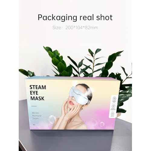 Eye Steamer for Dry Eye, Steam Therapy Mask 2 Levels, Adjustable Steam Eye Massager with Heat, Smart Hot & Cold Nano Mist Eye Moisturizing, Gifts for Women Men Mom Dad