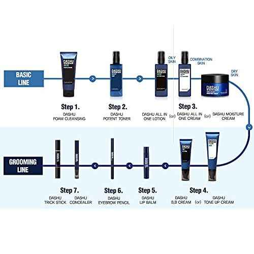 DASHU Aqua Tone Up B.B Lotion | Korean BB Cream for Men w/Seawater & Seaweed Extract | Hydrating BB Cream for Face | Men's Skin Care (1.35 fl oz)