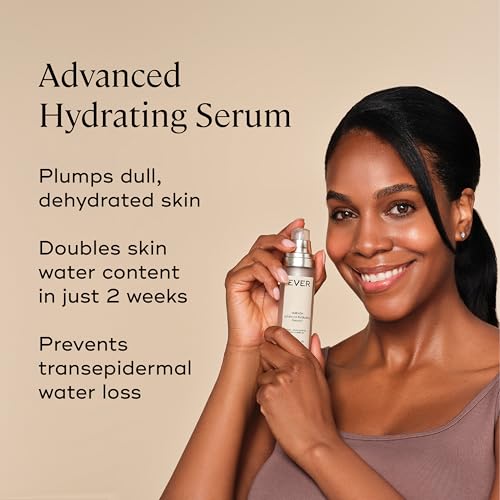 EVER Hydrating Serum - Hyaluronic Acid for Face, Peptides, Hydrating Skincare for Women, Anti-Aging Moisturizing, Reduces Fine Lines and Wrinkles, 1 fl oz